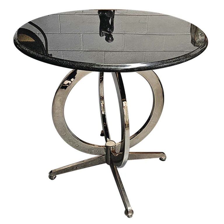 Art Deco Marble & Chrome Centre Table