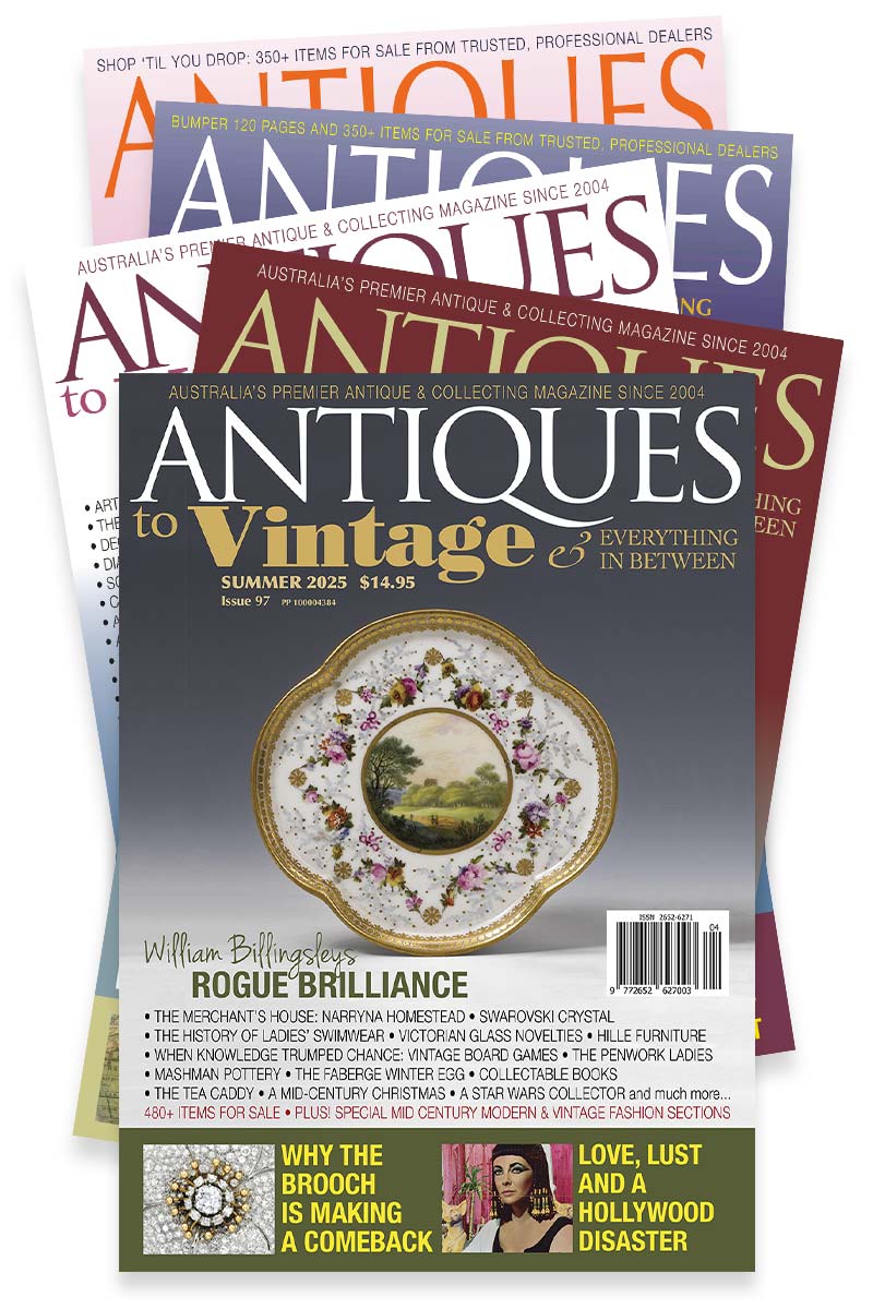 Renew your subscription to Antiques to Vintage and get a fifth issue for just an extra $5!