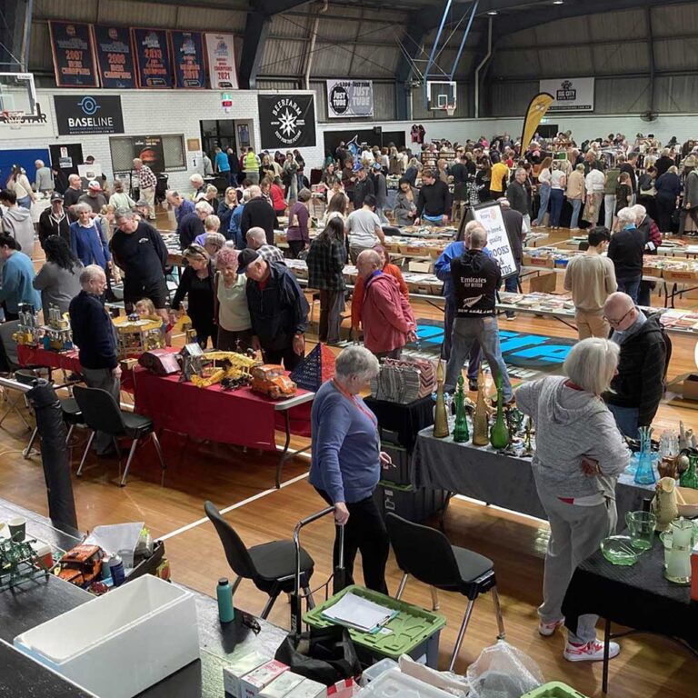The crowd enjoying the Shire Vintage Fair by Sutherland Rotary