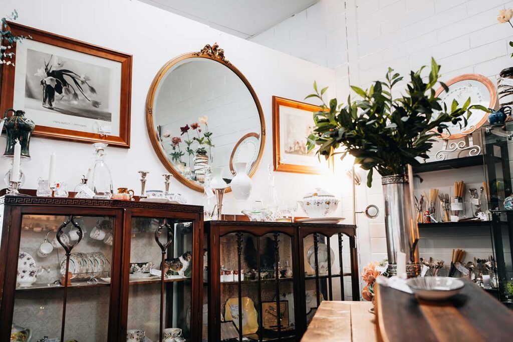 Antique and collectable treasures at Annies Collectables in Capital Bazaar, Canberra.