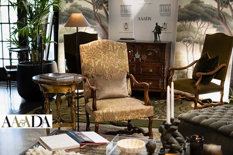 Furnishings display at AAADA Antiques and Art Fair Sydney