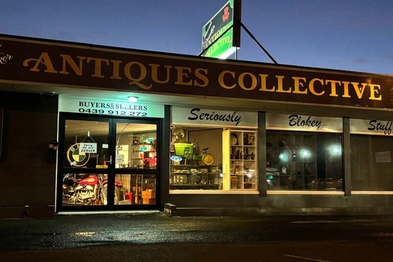 James Smoker Antique Collective with garagenalia and blokey stuff at Bunbury WA