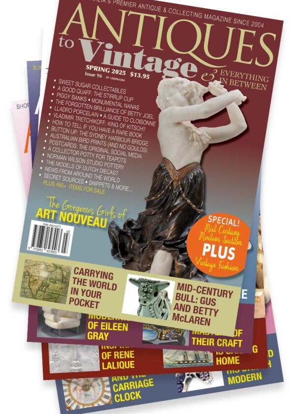 Subscribe to a year of Antiques to Vintage magazine and receive four quarterly issues before the newsagents do!