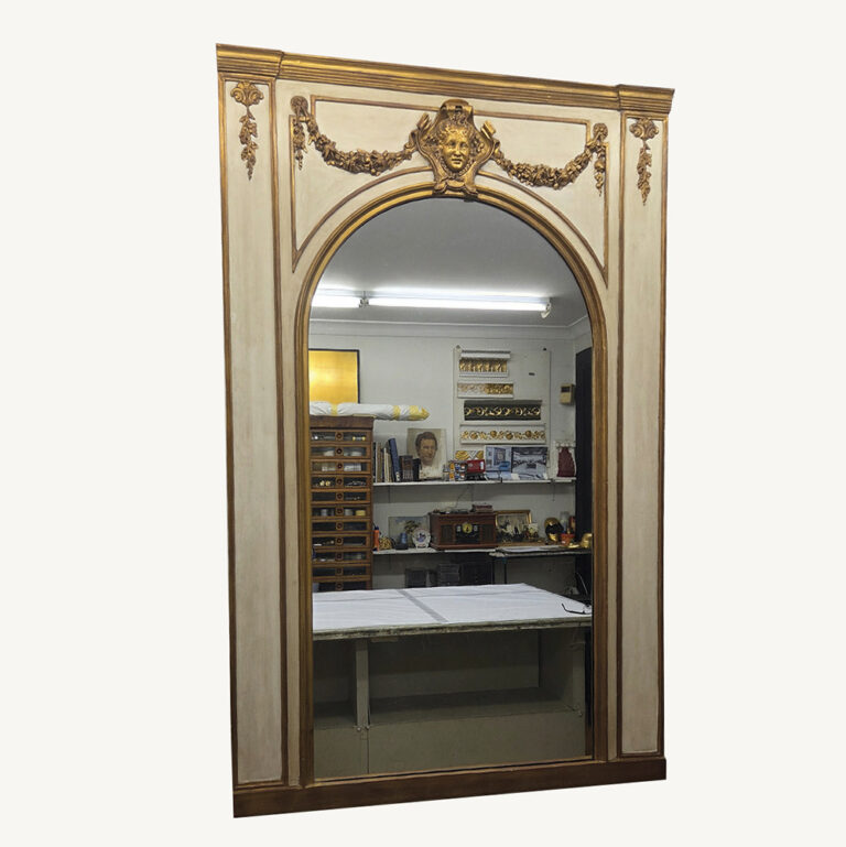 Art Nouveau style Trumeau mirror