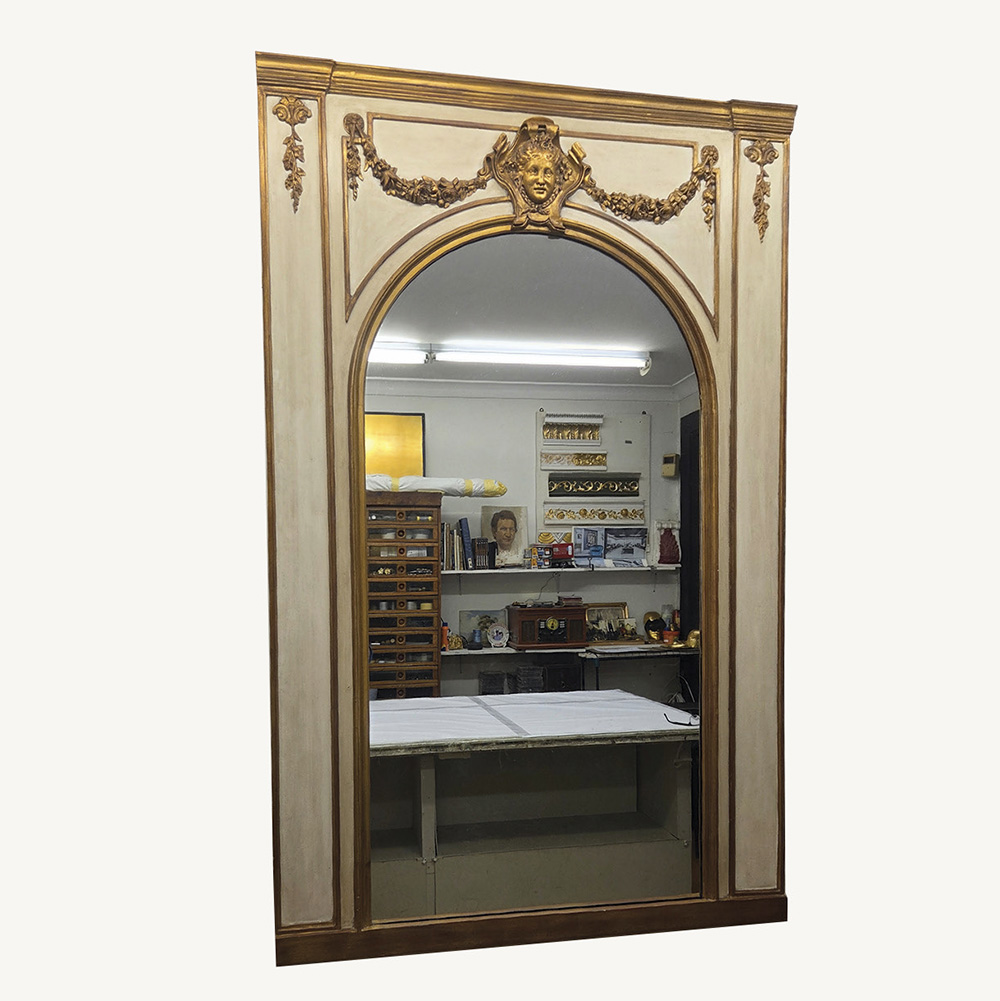 Art Nouveau style Trumeau mirror