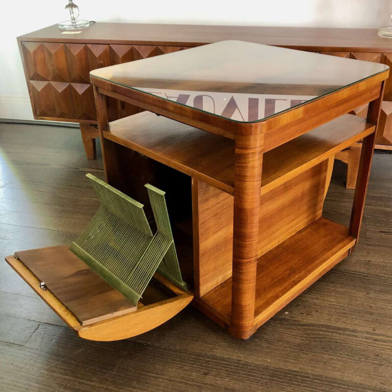 English mid-century side table