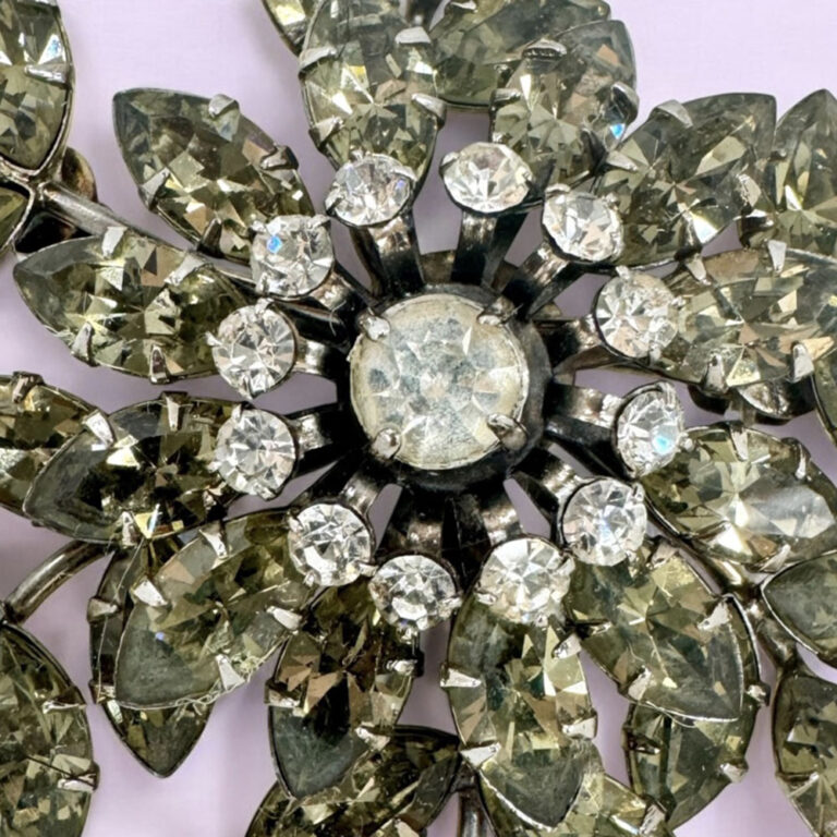 Rare Jewel Crest Wisteria brooch by donald simpson