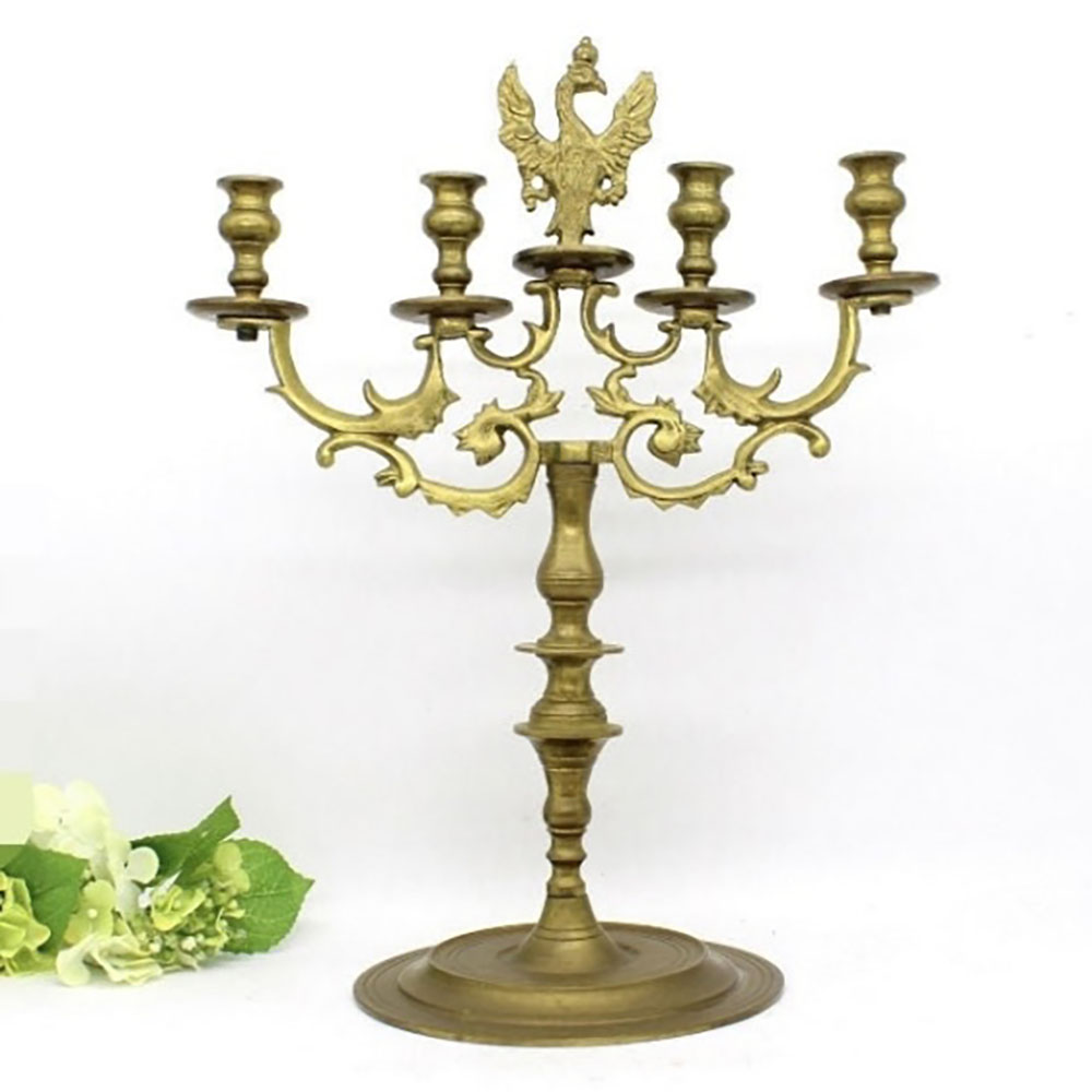 Rare brass candelabra from Kingdom of Prussia