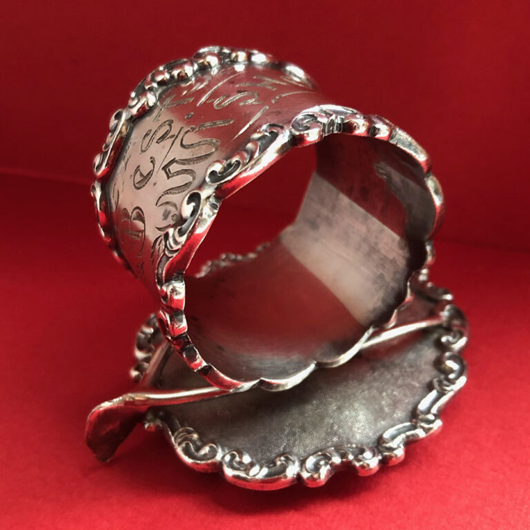 Antique silverplate serviette ring