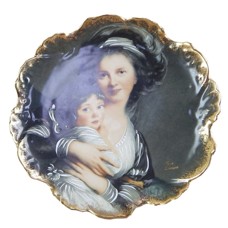 pair of Vigee Lebrun Limoges plates