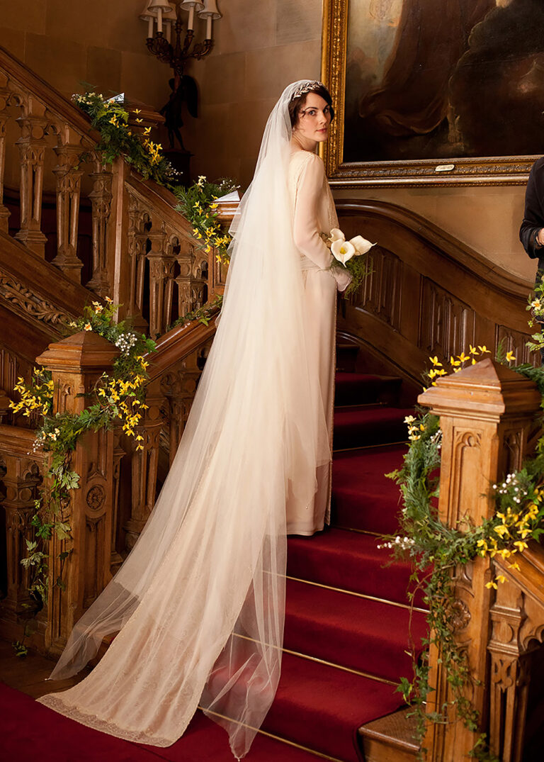 downton abbey lady mary wedding dress bonhams sale
