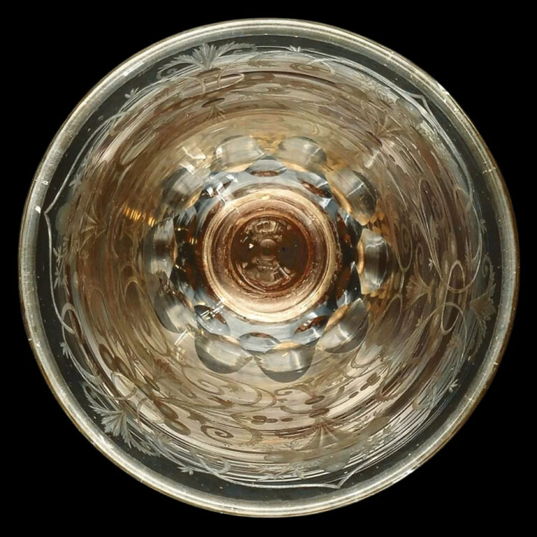 bohemian glass covered cup c.1720