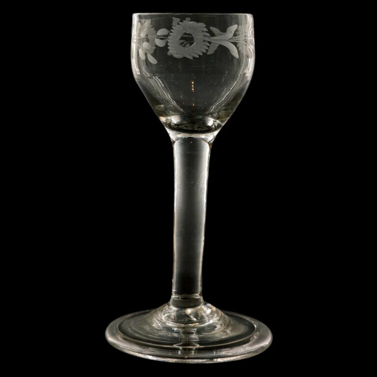 English wine glass c.1745