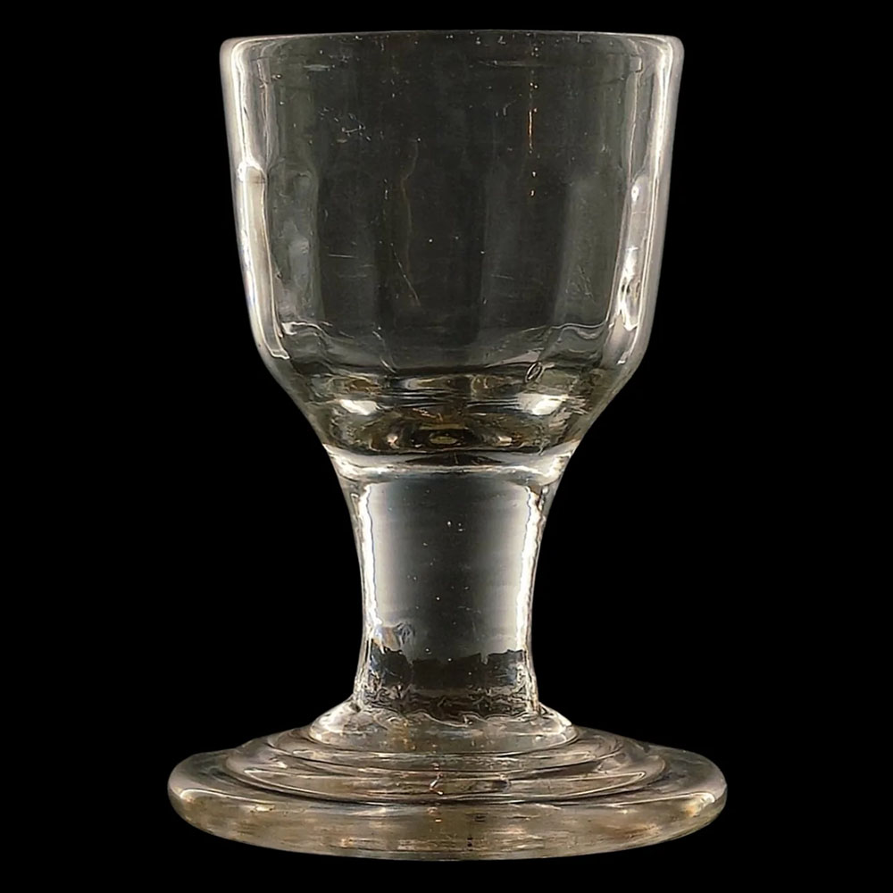 Dram glass with a nice stepped foot