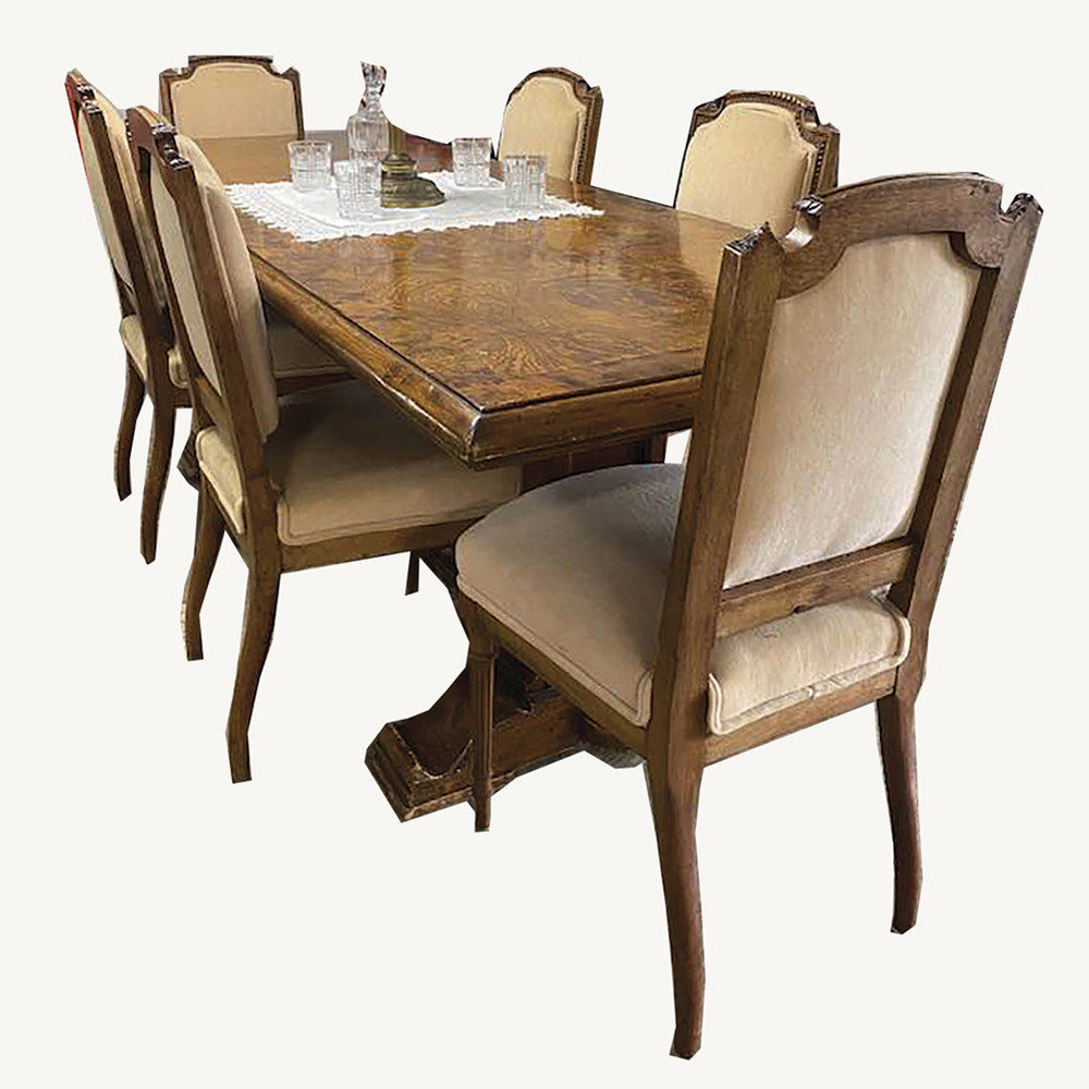 dining table and chairs