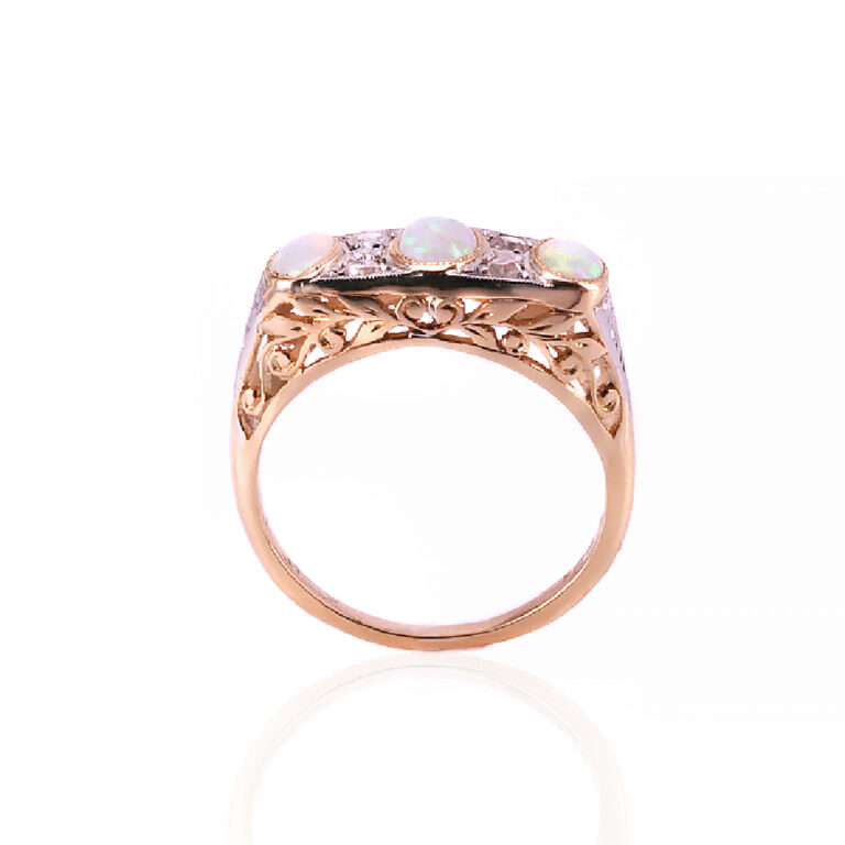 Art Deco opal and diamond ring c.1920