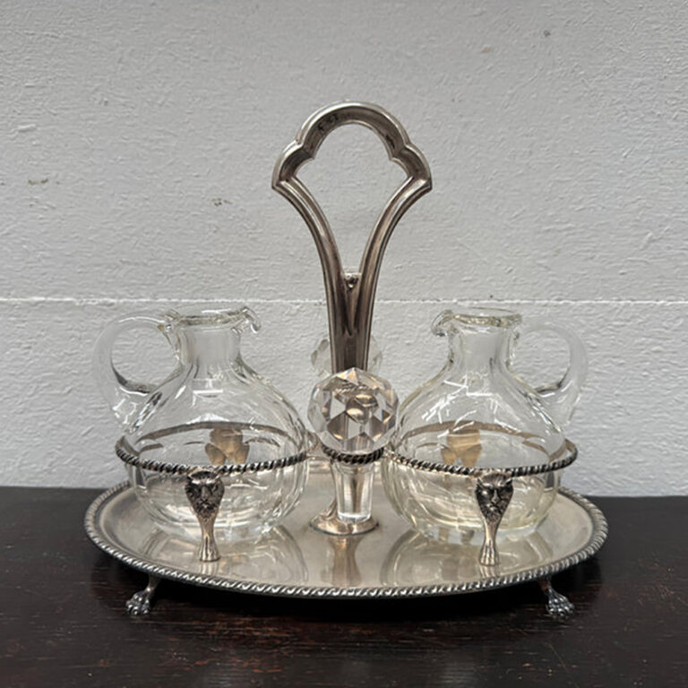 Continental silver hallmarked cruet set