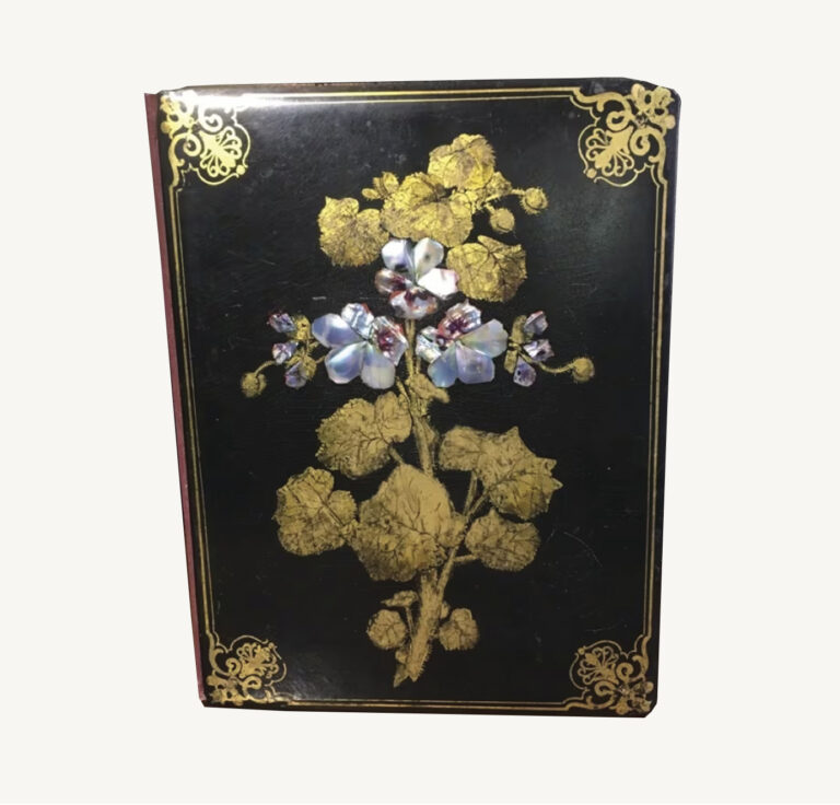 Victorian papier mache blotting book
