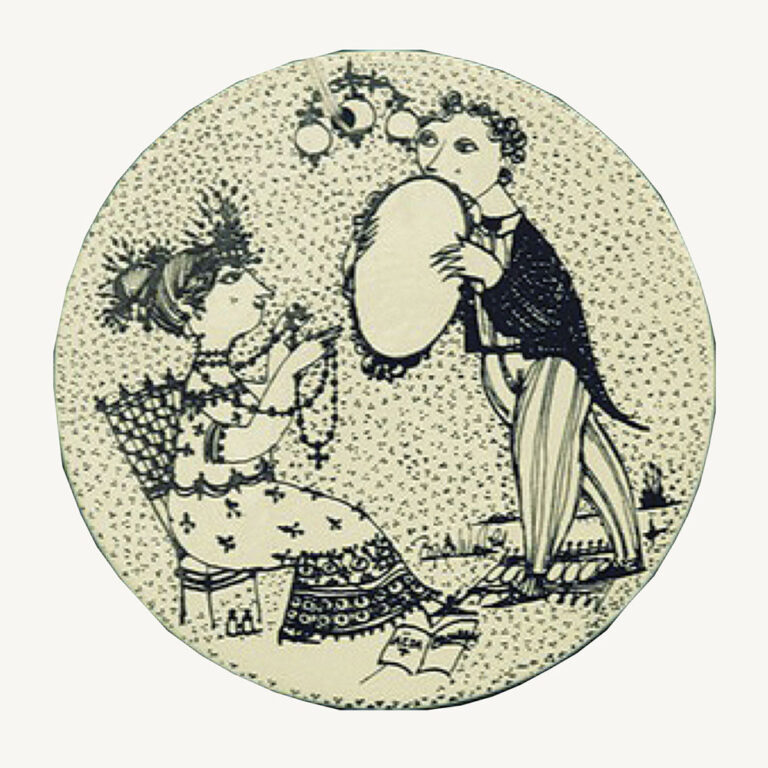 Bjorn Wiinblad September ceramic plaque