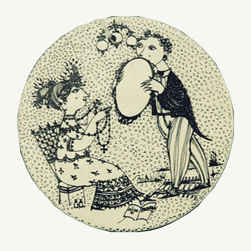 Bjorn Wiinblad September ceramic plaque