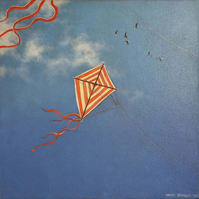 Mary Pinock oil on canvas painting Kite at RKT auction.