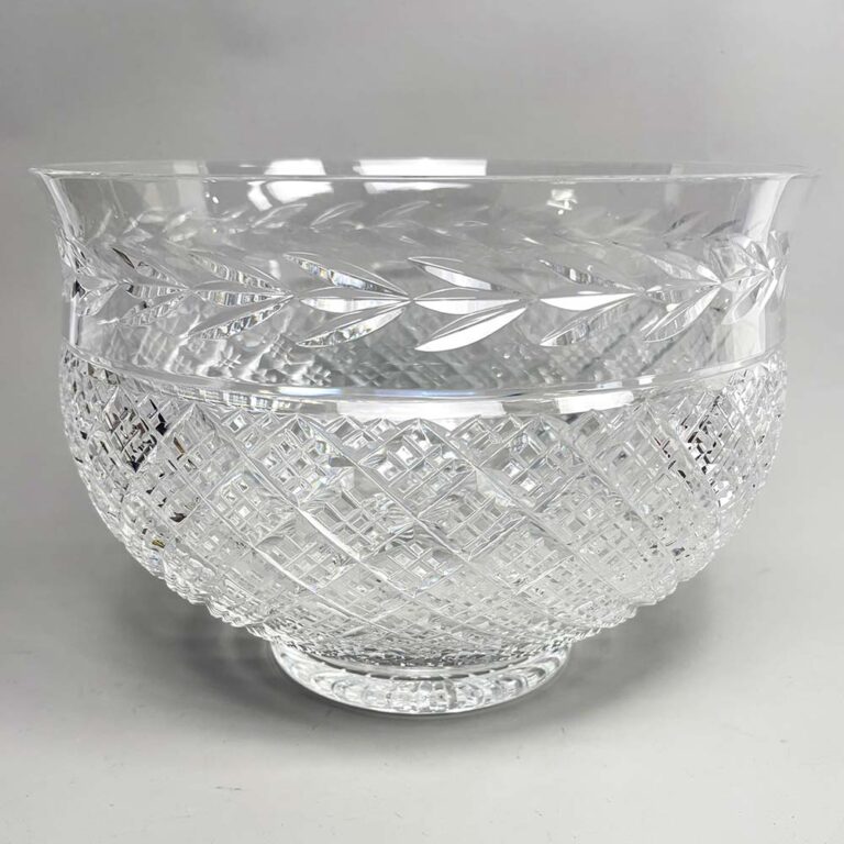 A Waterford crystal Glandore large punch bowl at Theodore Bruce auction.