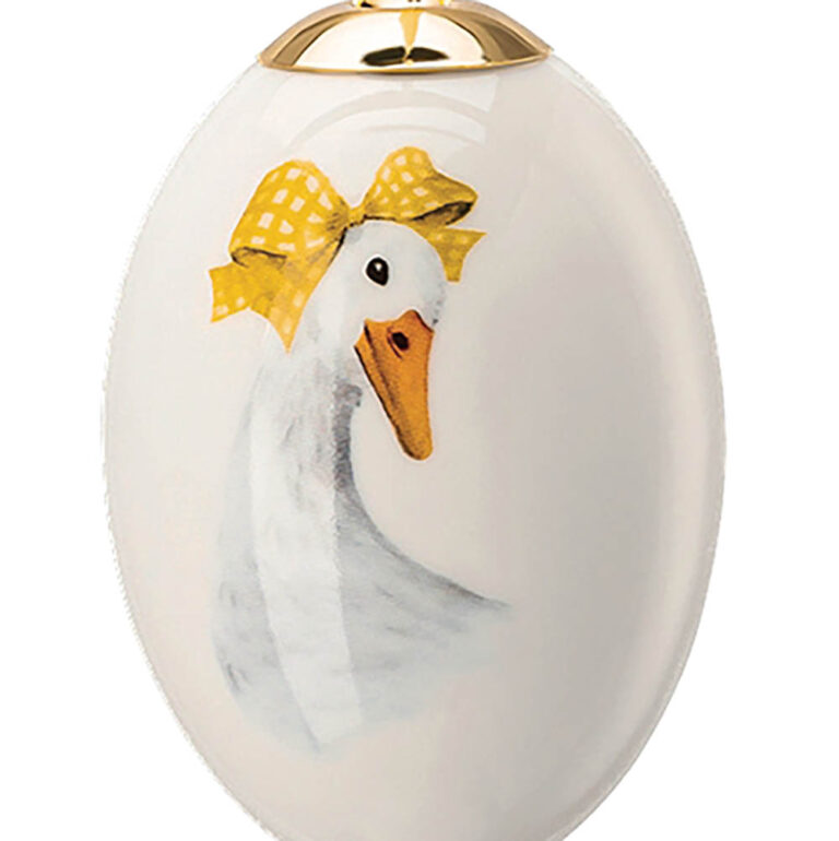 Set of 3 Farm Life porcelain eggs by Hutschenreuther