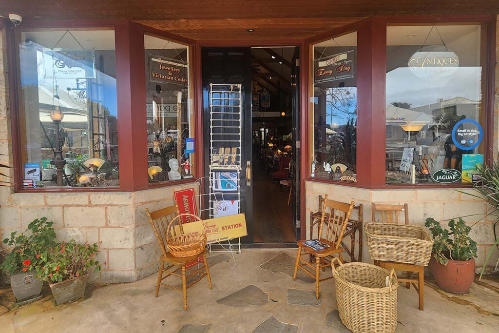 Marlene Miller Antiques shop in Sorrento Victoria