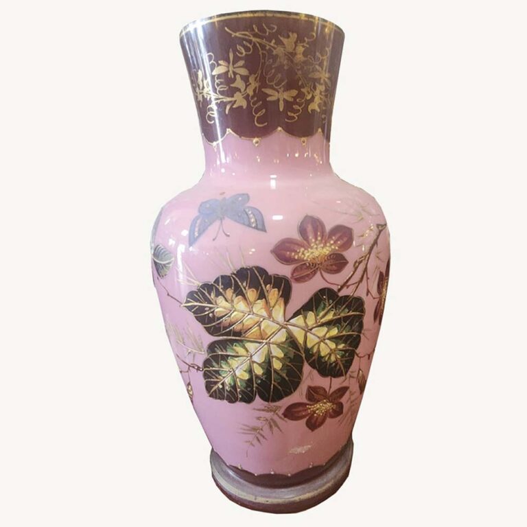 Victorian milk glass vase at Marlene Miller Antiques Sorrento Victoria