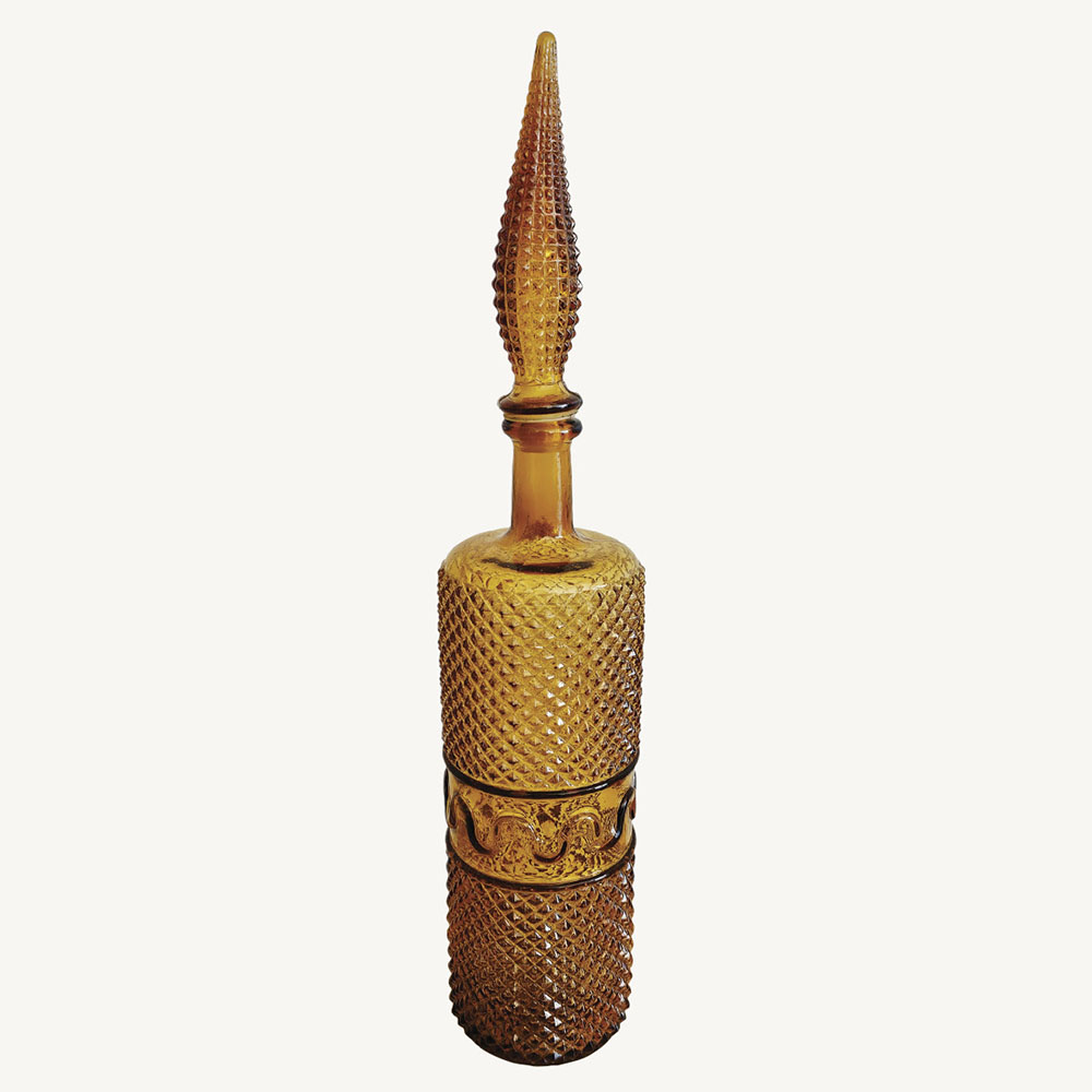 Amber glass Genie bottle