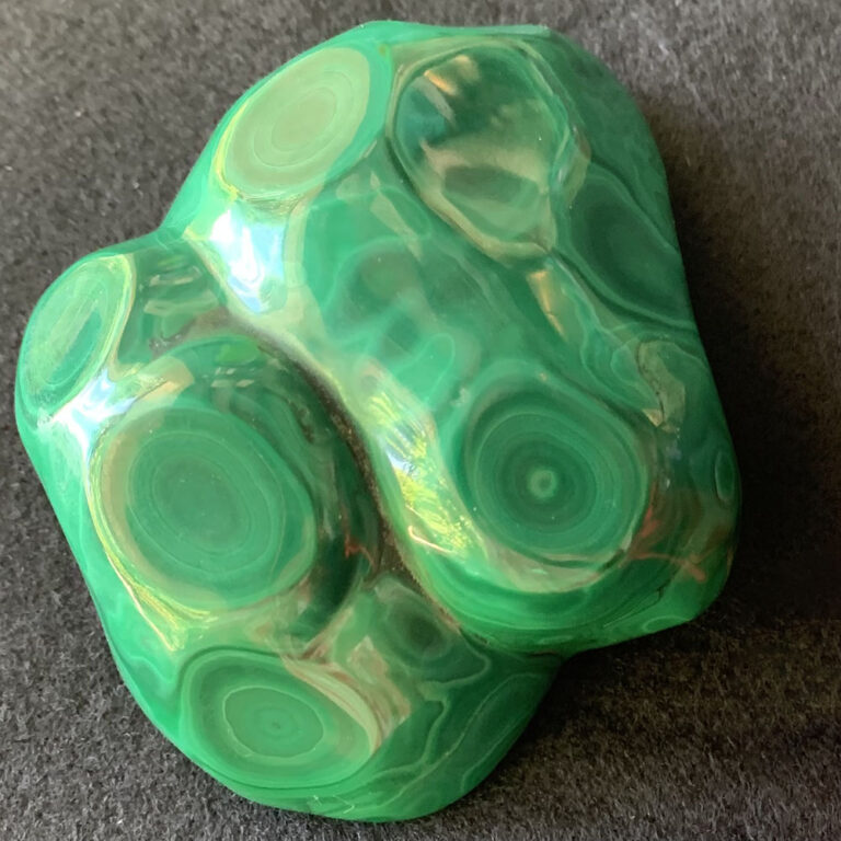 Congo-sourced malachite specimen