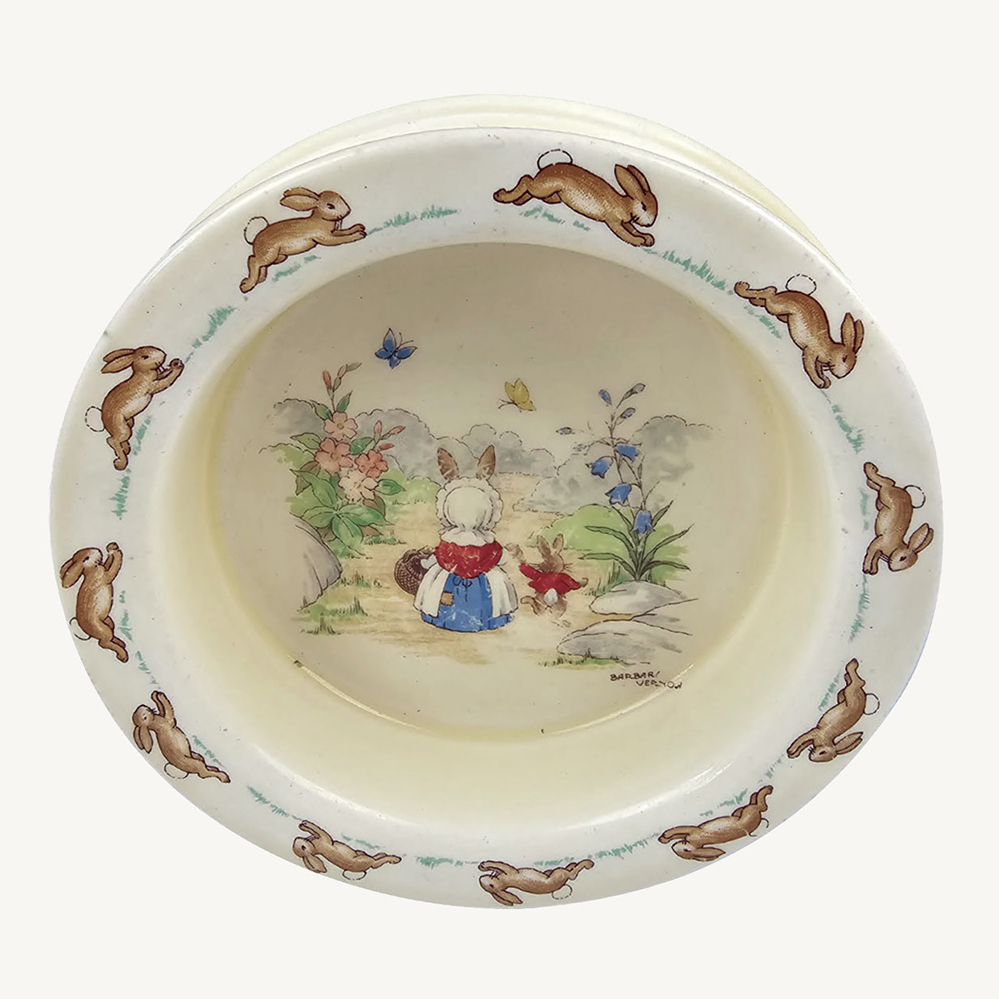 Rare double stamped Bunnykins breakfast bowl