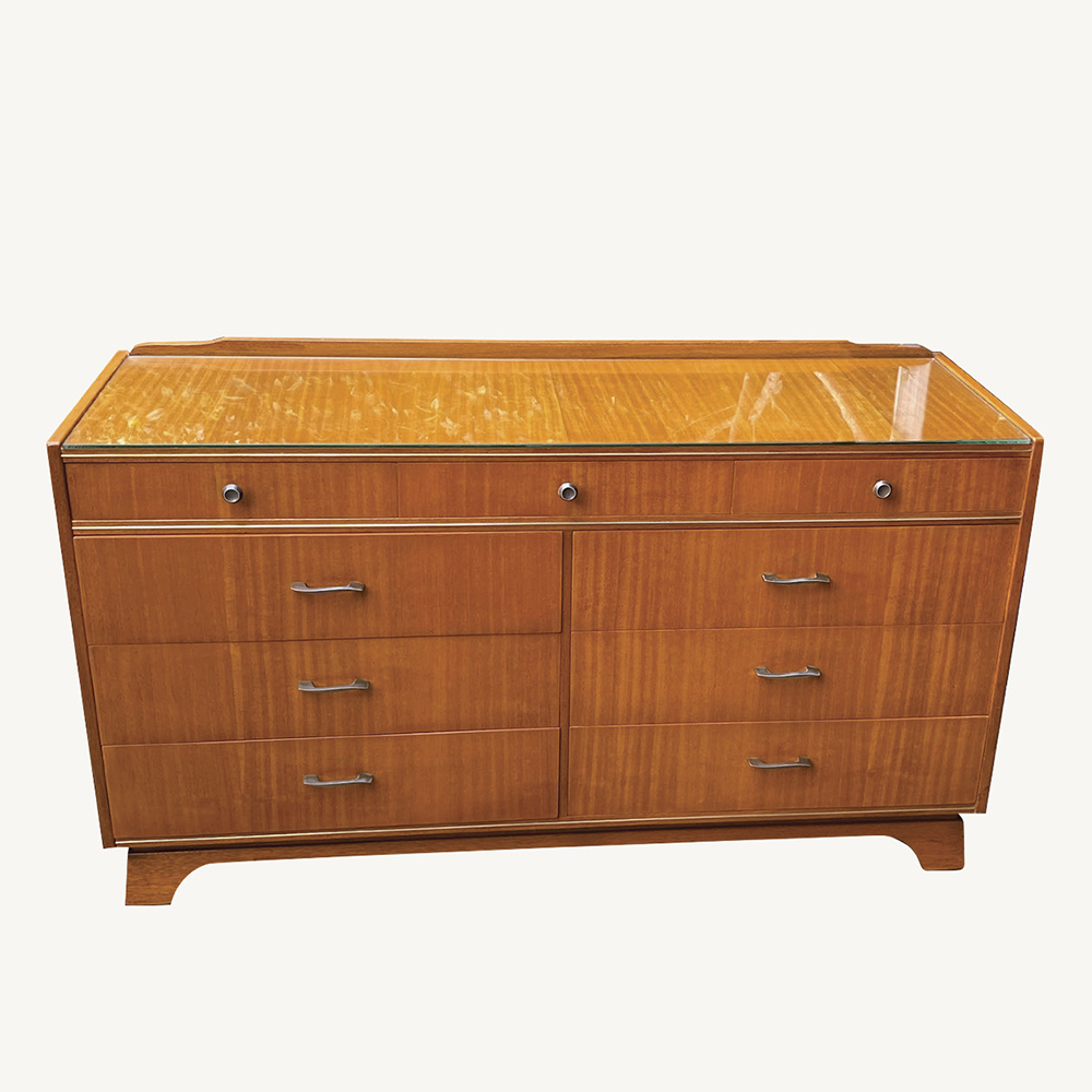 Mid Century Cressy nine drawer chest