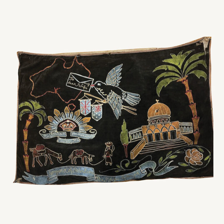 Souvenir embroidery from WWII australian