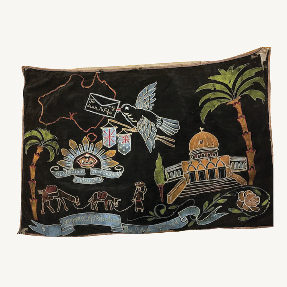 Souvenir embroidery from WWII australian