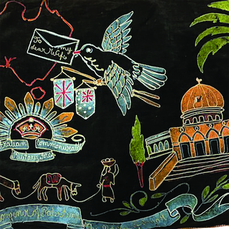 Souvenir embroidery from WWII Australian militaria