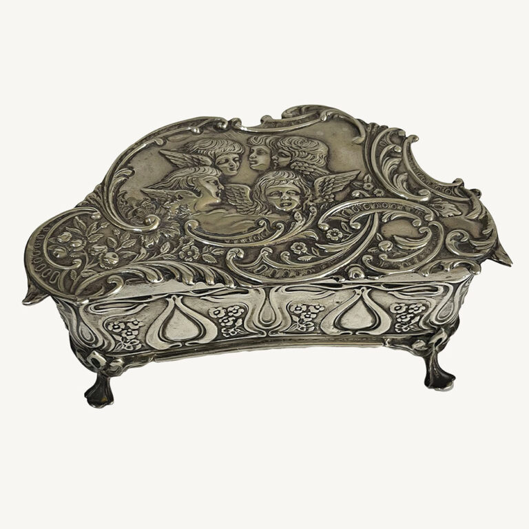 Sterling silver jewellery box