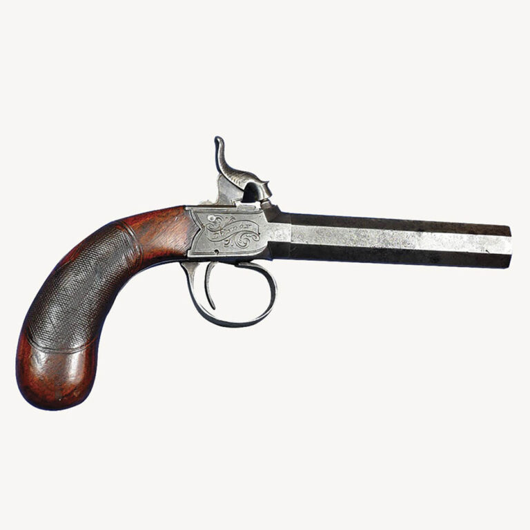 Colonial era gentleman’s percussion pistol Marked Blake & Co, made around 1850