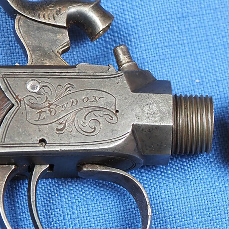 Colonial era gentleman’s percussion pistol Marked Blake & Co, made around 1850