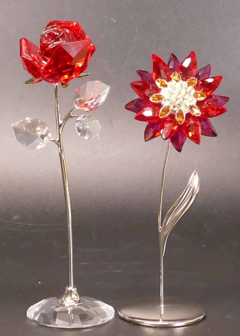 Swarovski crystal flowers