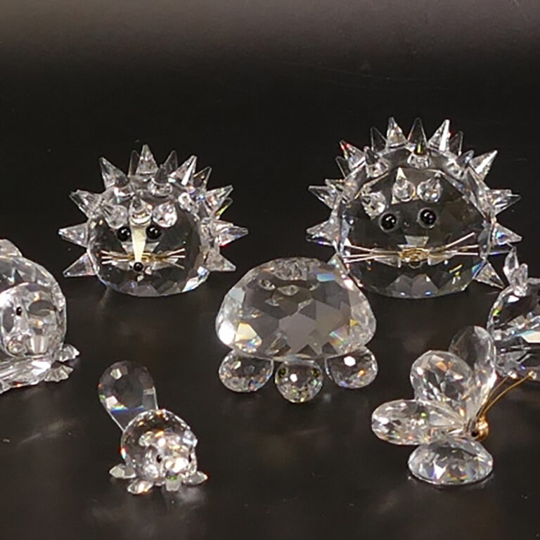 Swarovski crystal hedgehogs part of group lot