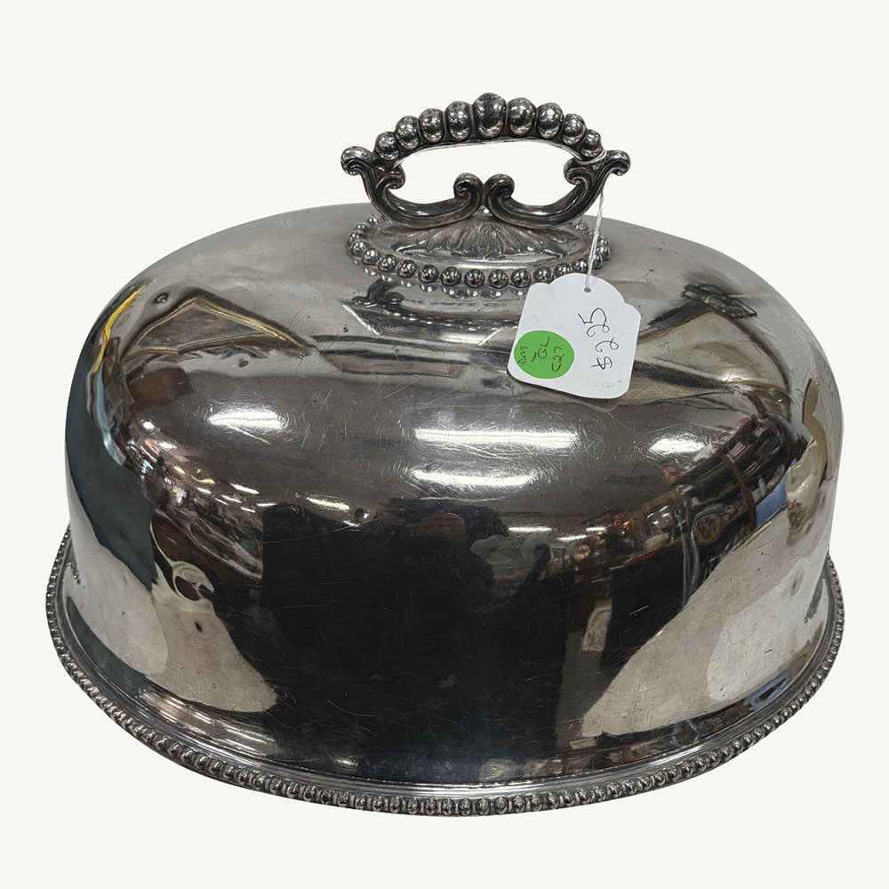 Vintage metal food cover (cloche)