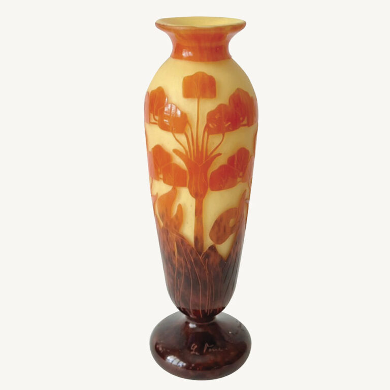 Art Déco cameo glass vase Le Verre Francais
