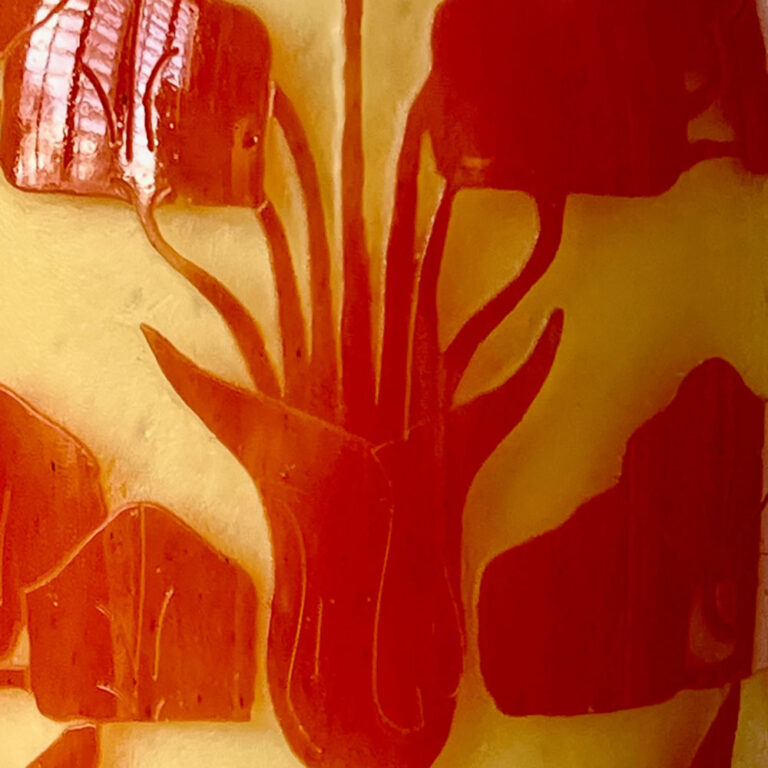 Art Déco cameo glass vase Le Verre Francais