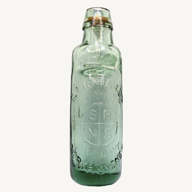 6oz All Way Pour Codd-type aerated water bottle