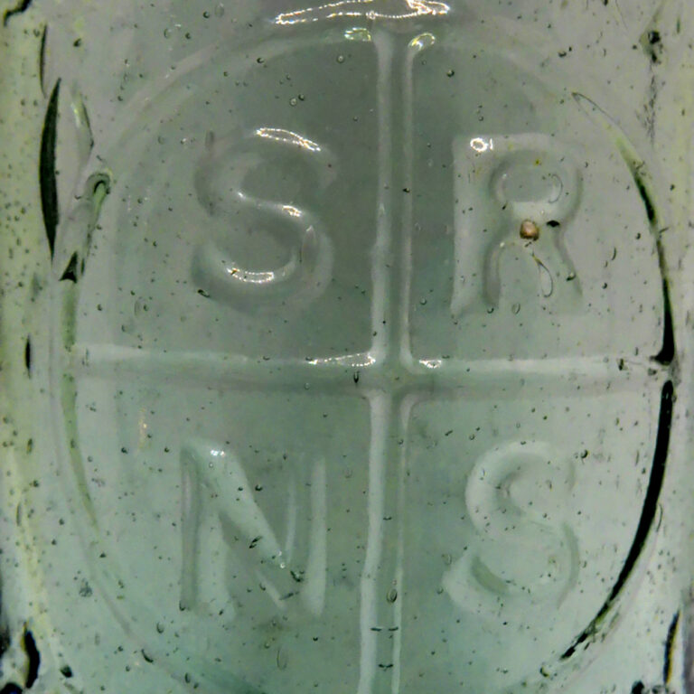 6oz All Way Pour Codd-type aerated water bottle