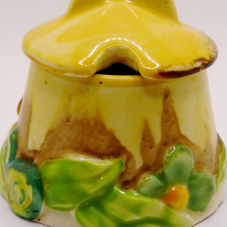 1930s Clarice Cliff Bizarre mustard pot