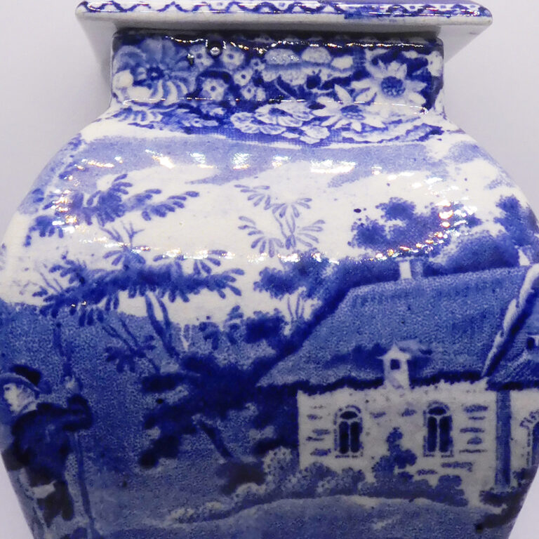 Pratt’s blue and white jar