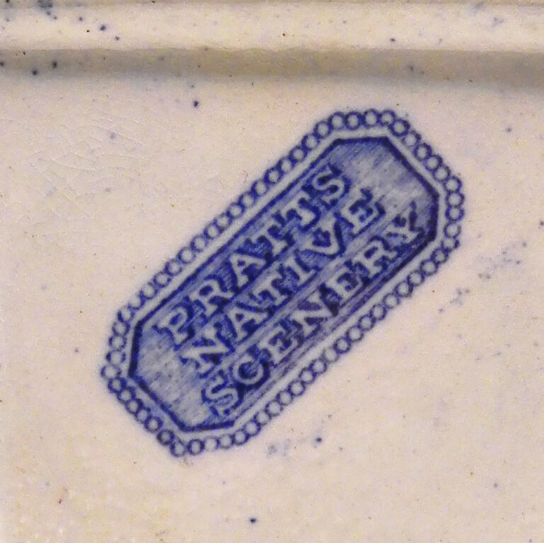Pratt’s blue and white jar