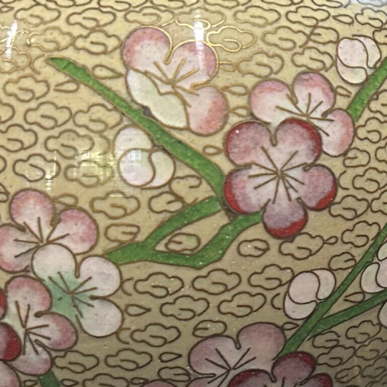 Pair of Chinese cloisonné lidded vases